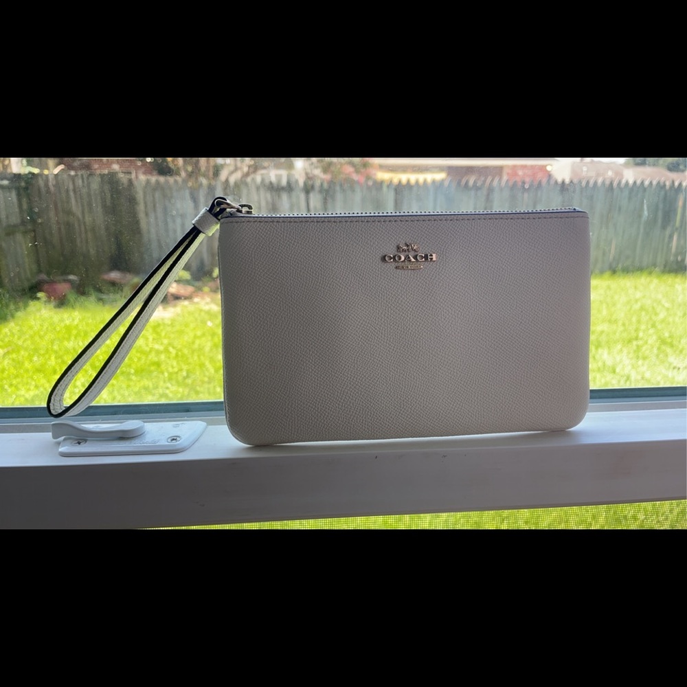 Coach white wallet